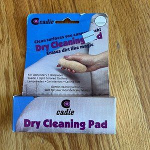 Cadie Dry Cleaning Pad Erase‎ Dirt Like Magic Furniture Clothing NIB Vintage USA